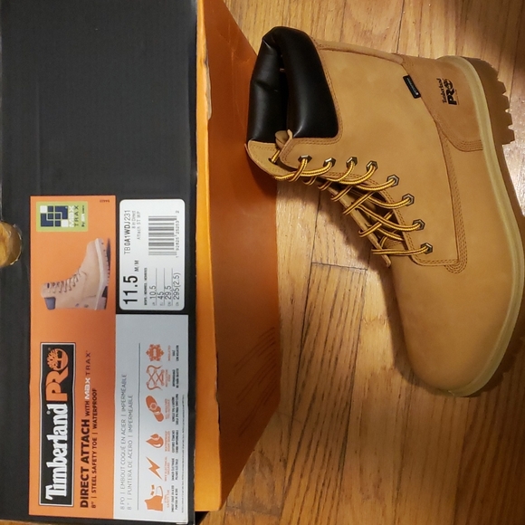 TIMBERLAND PRO STEEL TOE WORK BOOTS - Picture 2 of 3